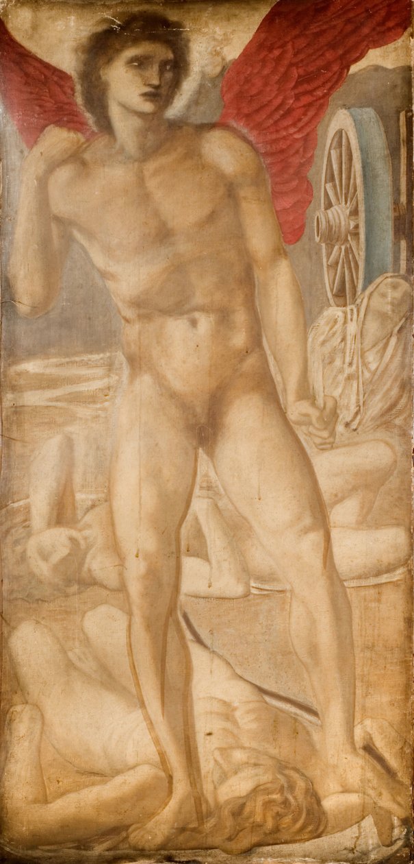 Troy Triptych - دراسة عن الحب لإخضاع النسيان ، 1875. بواسطة السير إدوارد كولي بيرن جونز
