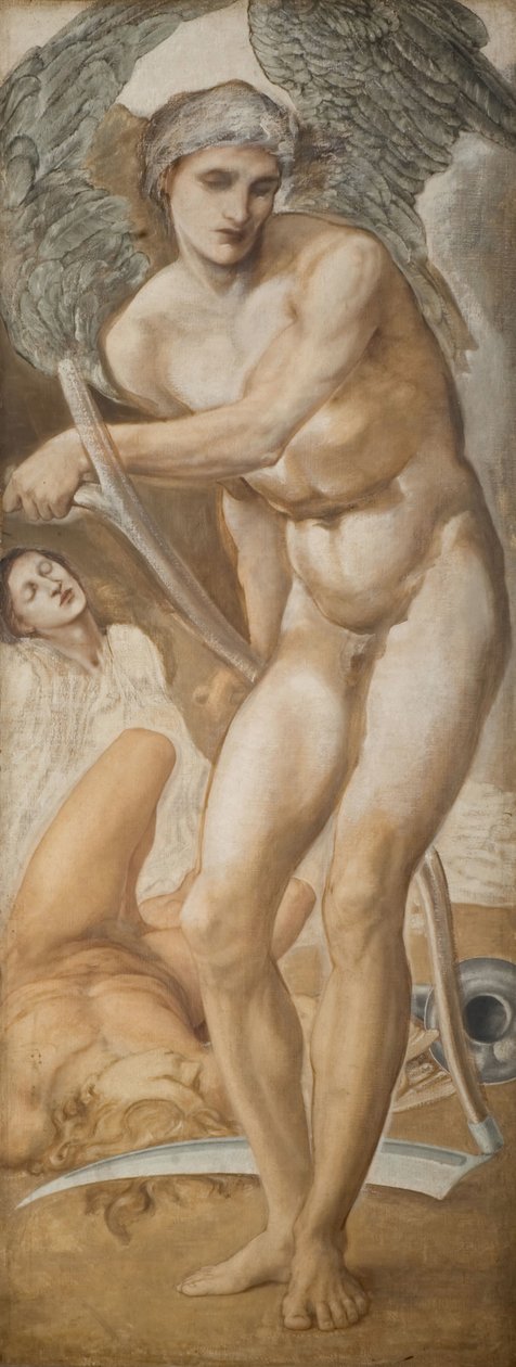 Troy Triptych - دراسة قهر النسيان للشهرة ، 1875. بواسطة السير إدوارد كولي بيرن جونز
