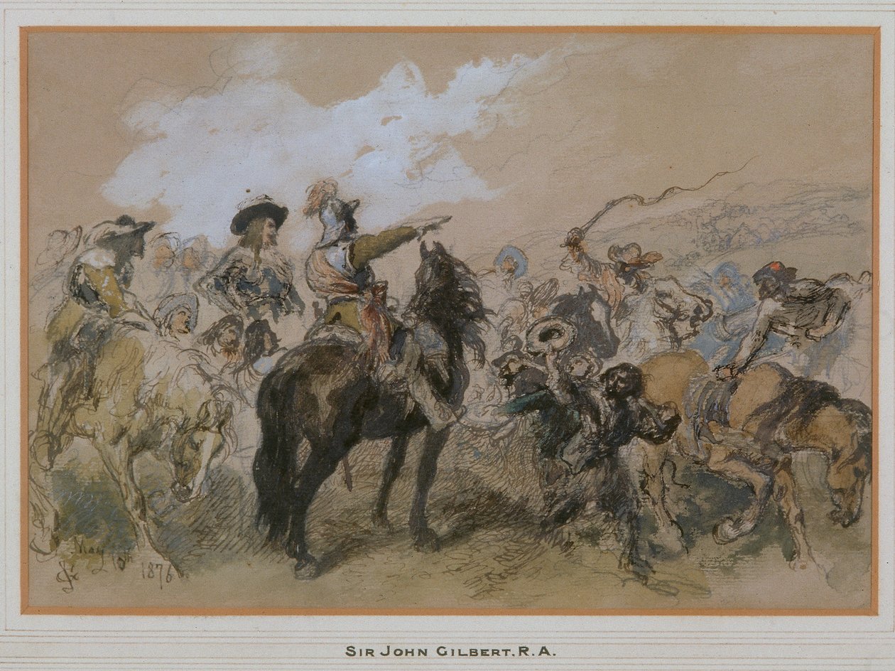 الفرسان في عهد تشارلز الأول 1876 بواسطة السير جون جيلبرت