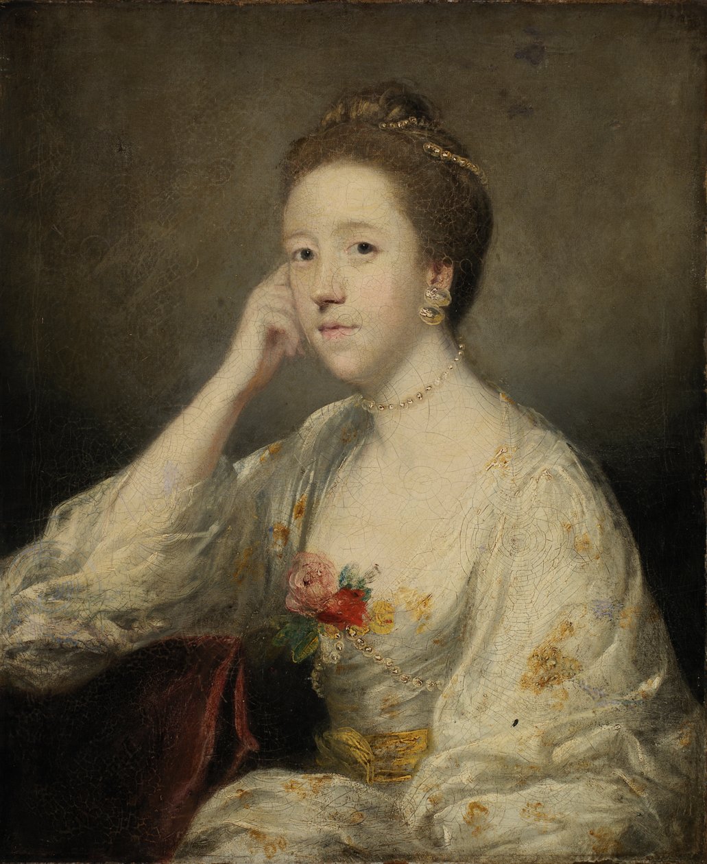 صورة لسيدة باللون الأبيض ، كاليفورنيا. 1762-1764. بواسطة السير جوشوا رينولدز