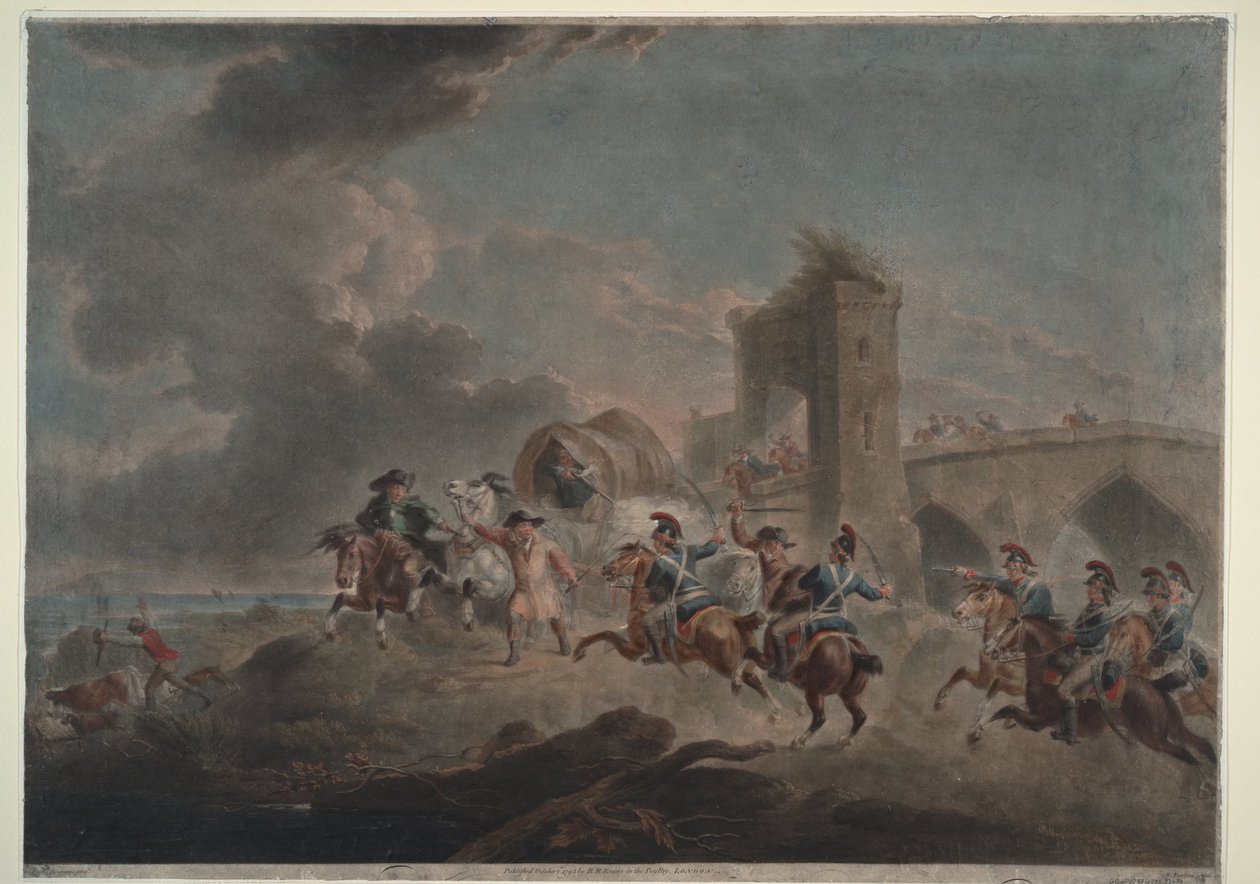هاجم المهربون ، 1795-1798 بواسطة السير بيتر فرانسيس بورجوا