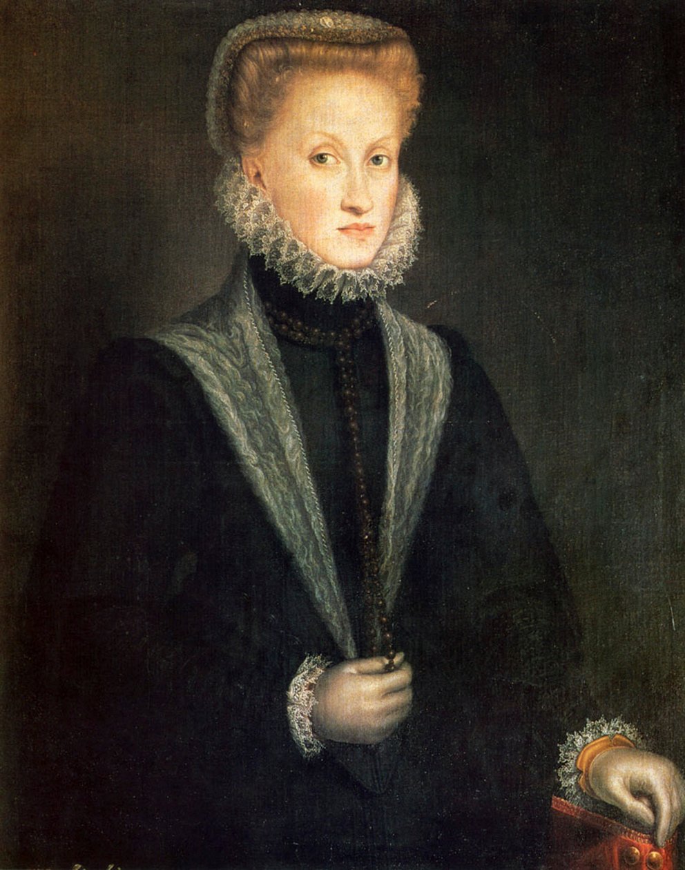 آنا من النمسا ، ملكة الملكة فيليب الثاني من إسبانيا والبرتغال ، 1573. بواسطة سوفونيسبا أنجويسولا