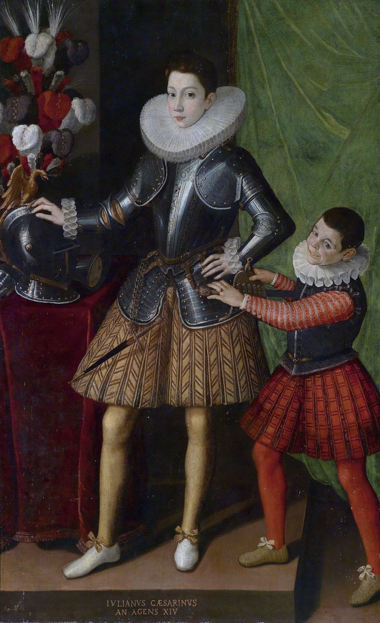Giuliano Cesarini (iuniore) (1466-1510), age 14 ans - Peinture de Sofonisba Anguissola (ca. 1532-1625) - ca 1586 - Oil on canvas - 186x115 - Private Collection بواسطة سوفونيسبا أنجويسولا