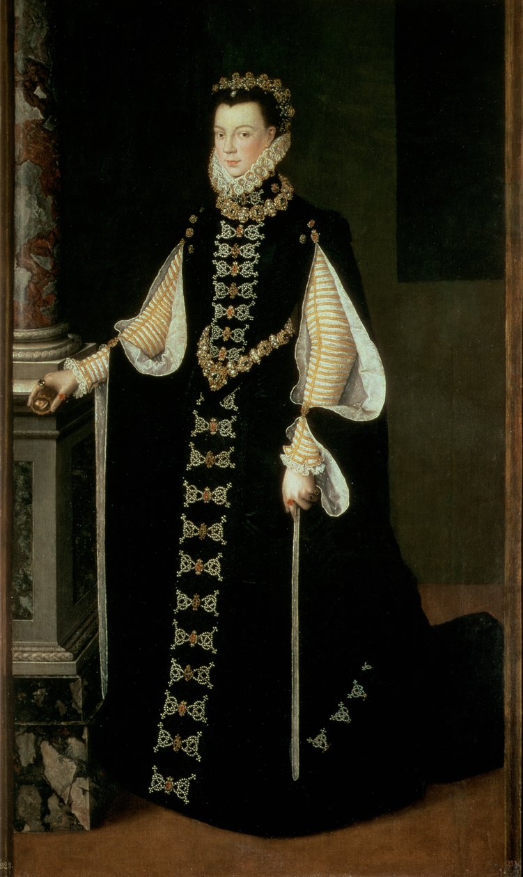 إيزابيلا دي فالوا ، ملكة إسبانيا (1545-1568) ، زوجة الملك فيليب الثاني ملك إسبانيا (1556-98) بواسطة سوفونيسبا أنجويسولا