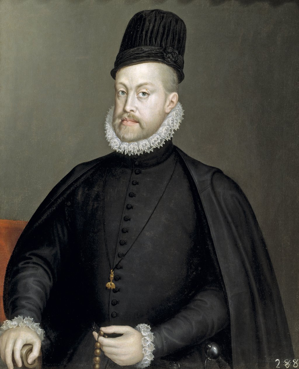 صورة فيليب الثاني 1527-1598 ، ملك إسبانيا والبرتغال ، 1565 بواسطة سوفونيسبا أنجويسولا