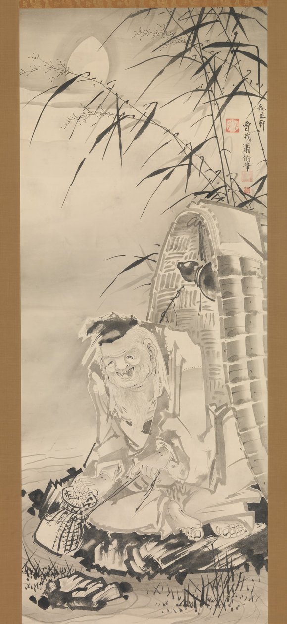 Tokaibo مع سلة صيد ، كاليفورنيا. 1768. بواسطة سوجا شوهاكو