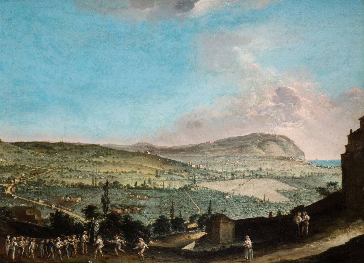 المناظر الطبيعية الإيطالية ، 1750-1800. بواسطة سولومان ديلان