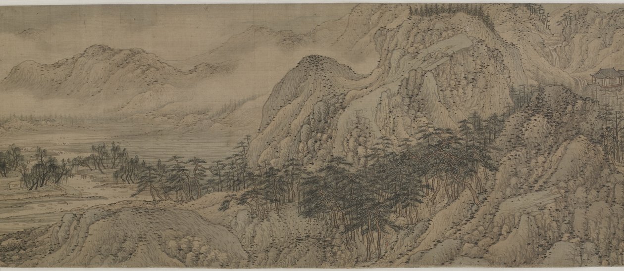 The Wang River Estate ، 1570s (حبر ولون على الحرير) بواسطة سونغ شو