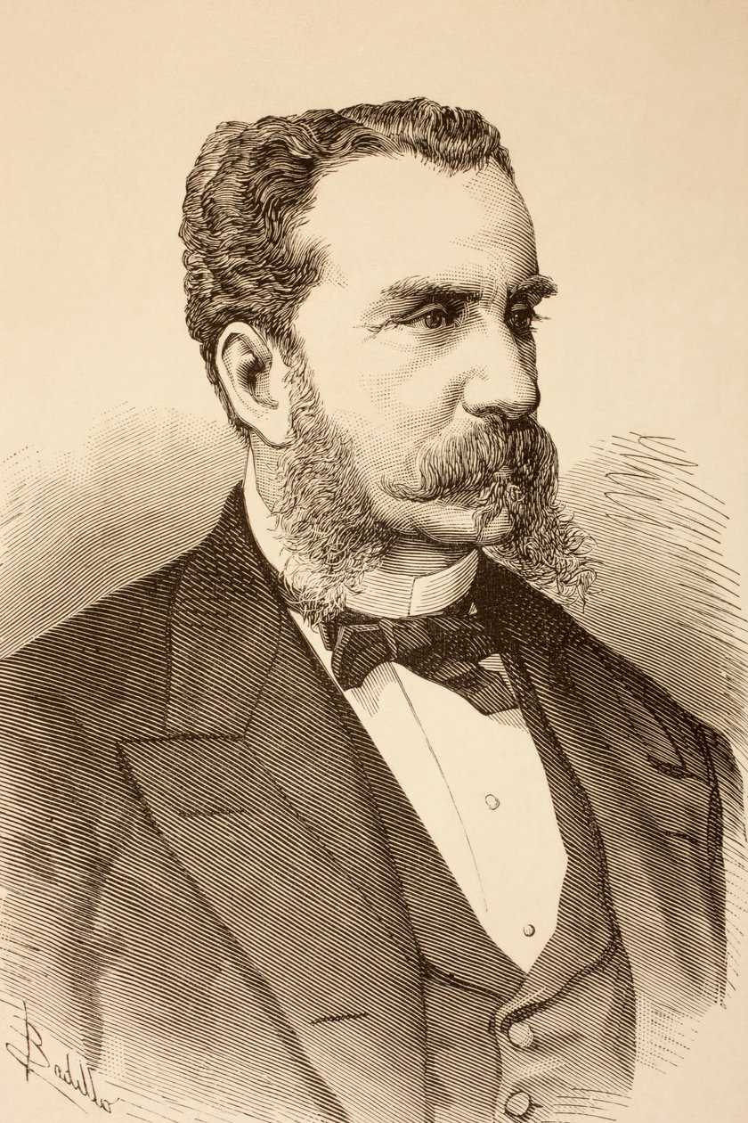 أنطونيو غونزاليس دي أغيلار إي كوريا ، من فيلم La Ilustracion Espanola y Americana عام 1881 بواسطة المدرسة الاسبانية
