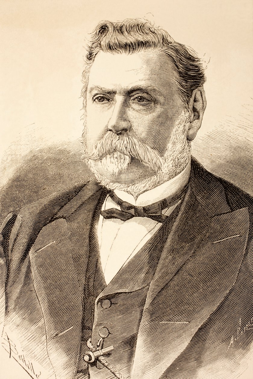 أنطونيو رودريغز سامبايو ، من "La Ilustracion Espanola y Americana" عام 1881 بواسطة المدرسة الاسبانية