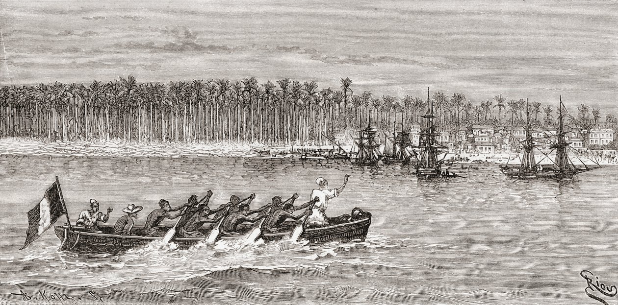 نقش من "Africa Pintoresca" ، تم نشره عام 1888 بواسطة المدرسة الاسبانية