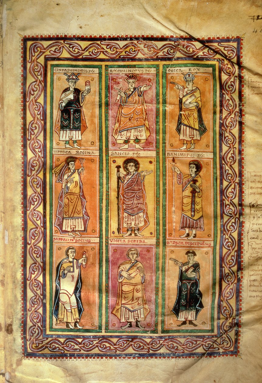 F.142 المسلمون ، من مخطوطات أبيلدا الكنسية بواسطة المدرسة الاسبانية