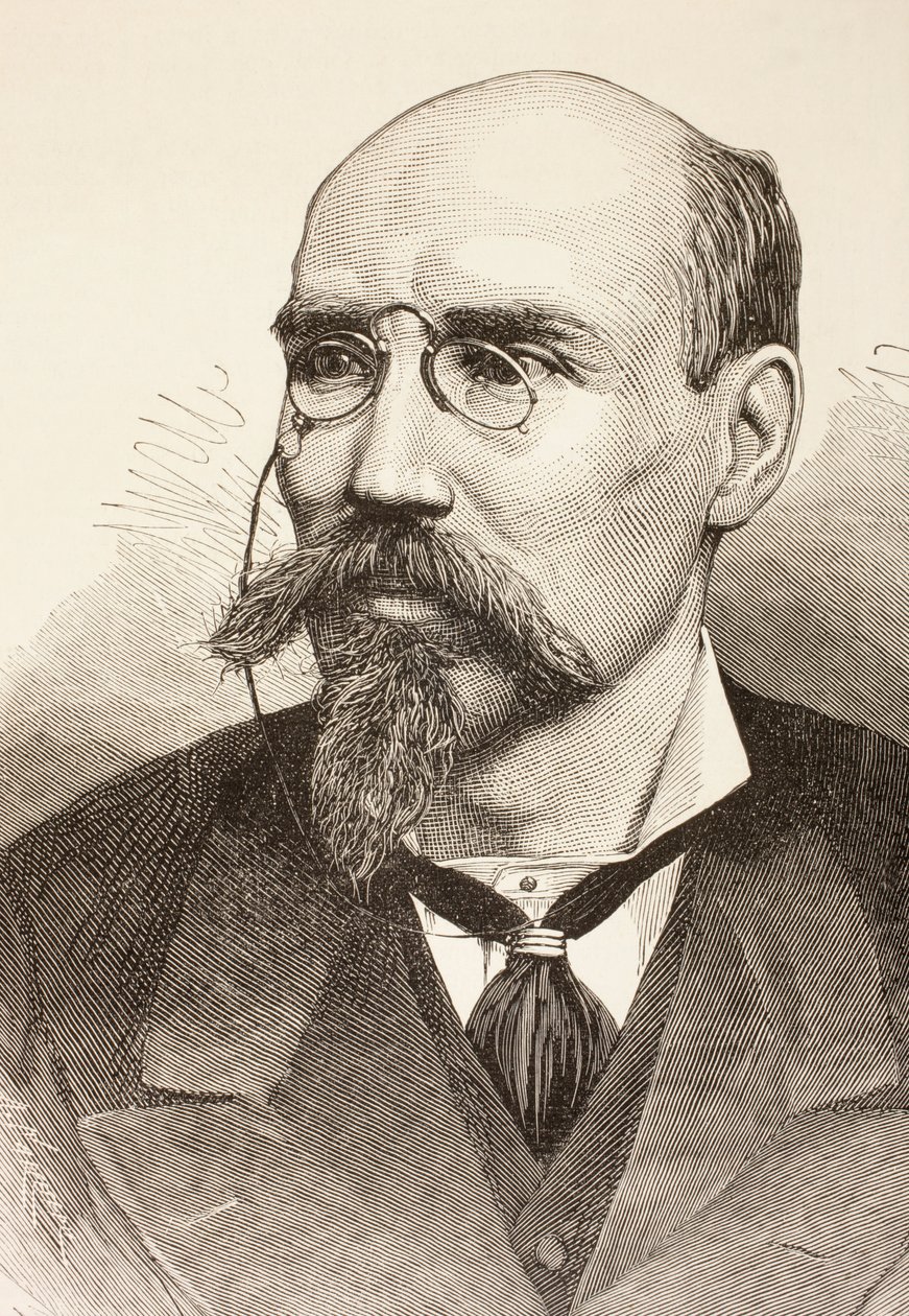 Jose Echegaray and Eizaguirre من فيلم La Ilustracion Espanola y Americana عام 1881 بواسطة المدرسة الاسبانية
