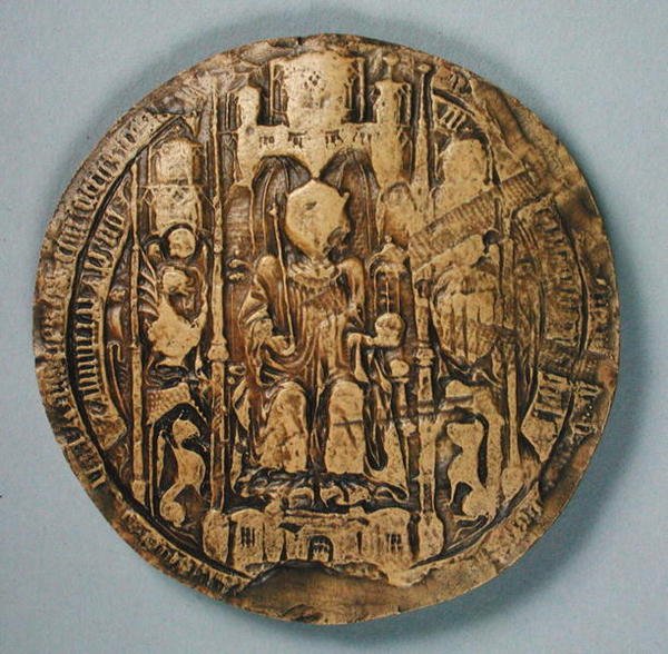 خاتم جان الثاني (1397-1479) ملك نافار بواسطة المدرسة الاسبانية