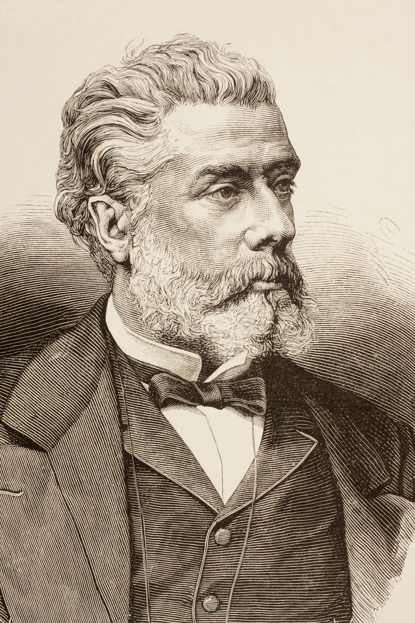 فيكتور Balaguer ، من "La Ilustracion Espanola y Americana" عام 1881 بواسطة المدرسة الاسبانية