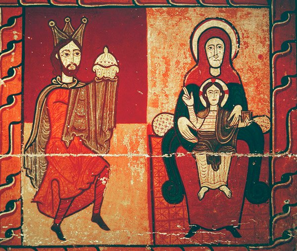 لوحة Altarpiece تُظهر عيد الغطاس بواسطة المدرسة الاسبانية