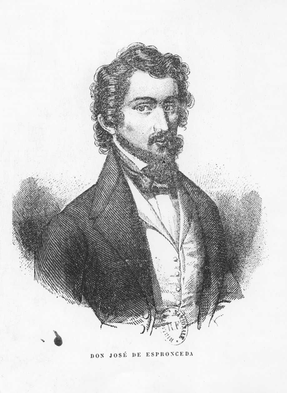 Don José de Espronceda بواسطة المدرسة الاسبانية