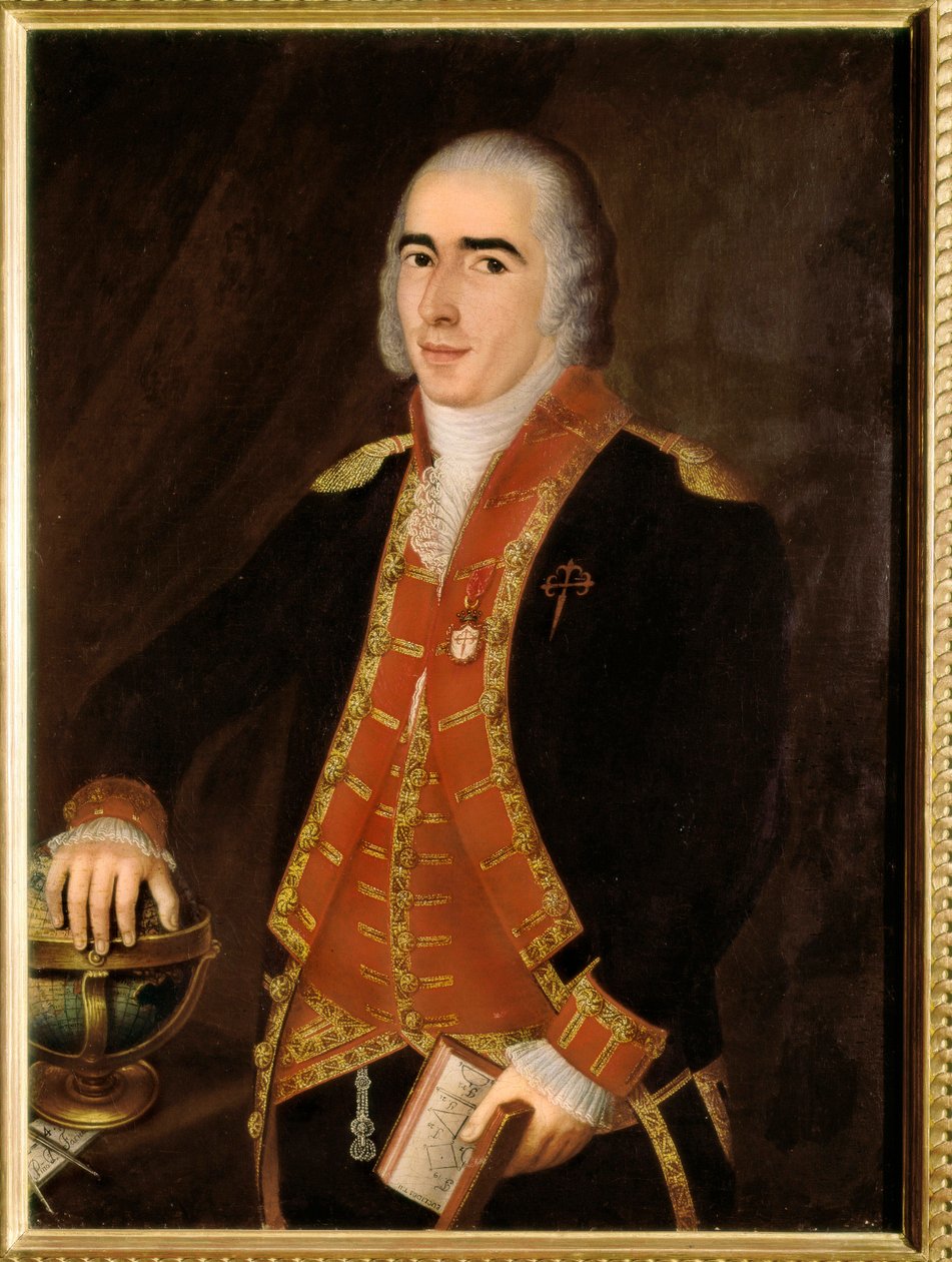 صورة لفرانشيسكو ألسيدو بوستمانتي (1758-1805) ، بحار وجيش إسباني. لوحة مجهولة من المدرسة الاسبانية. مدريد ، المتحف البحري. بواسطة المدرسة الاسبانية