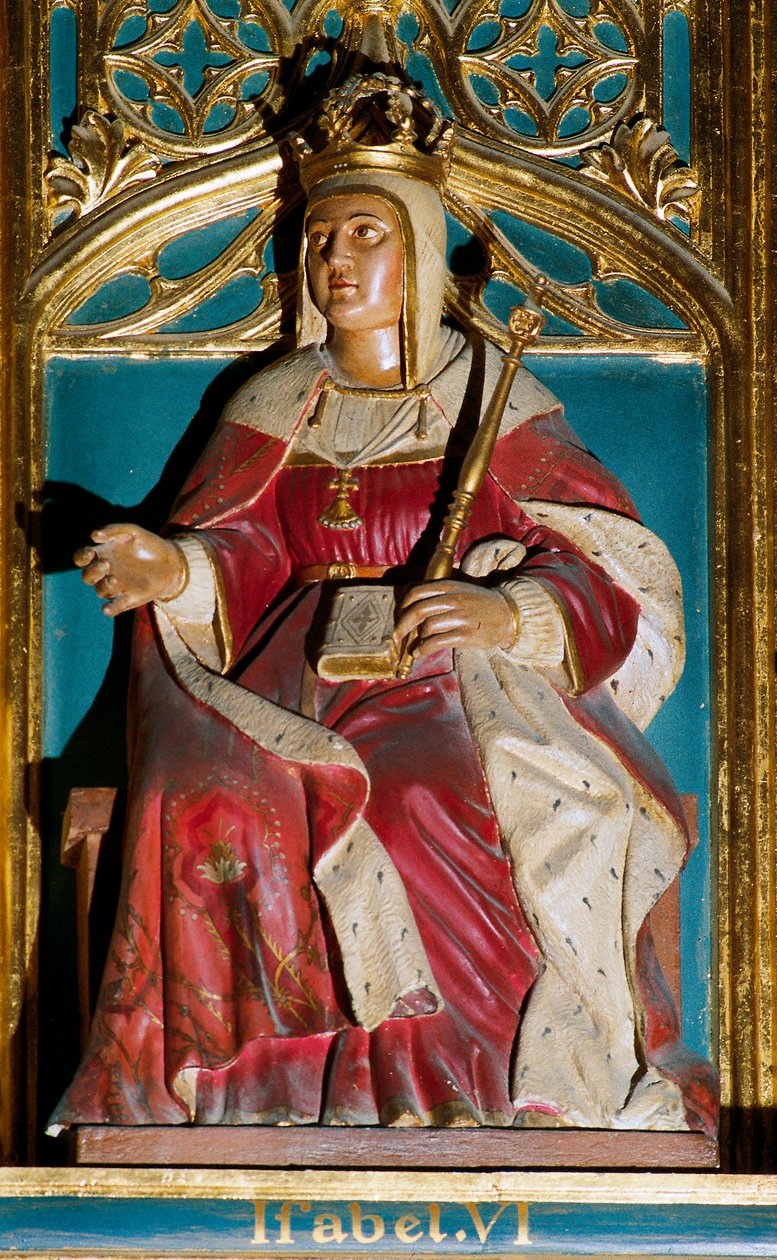 صورة إيزابيلا الأولى ، التي تدعى الكاثوليكية (1451-1504) بواسطة المدرسة الاسبانية
