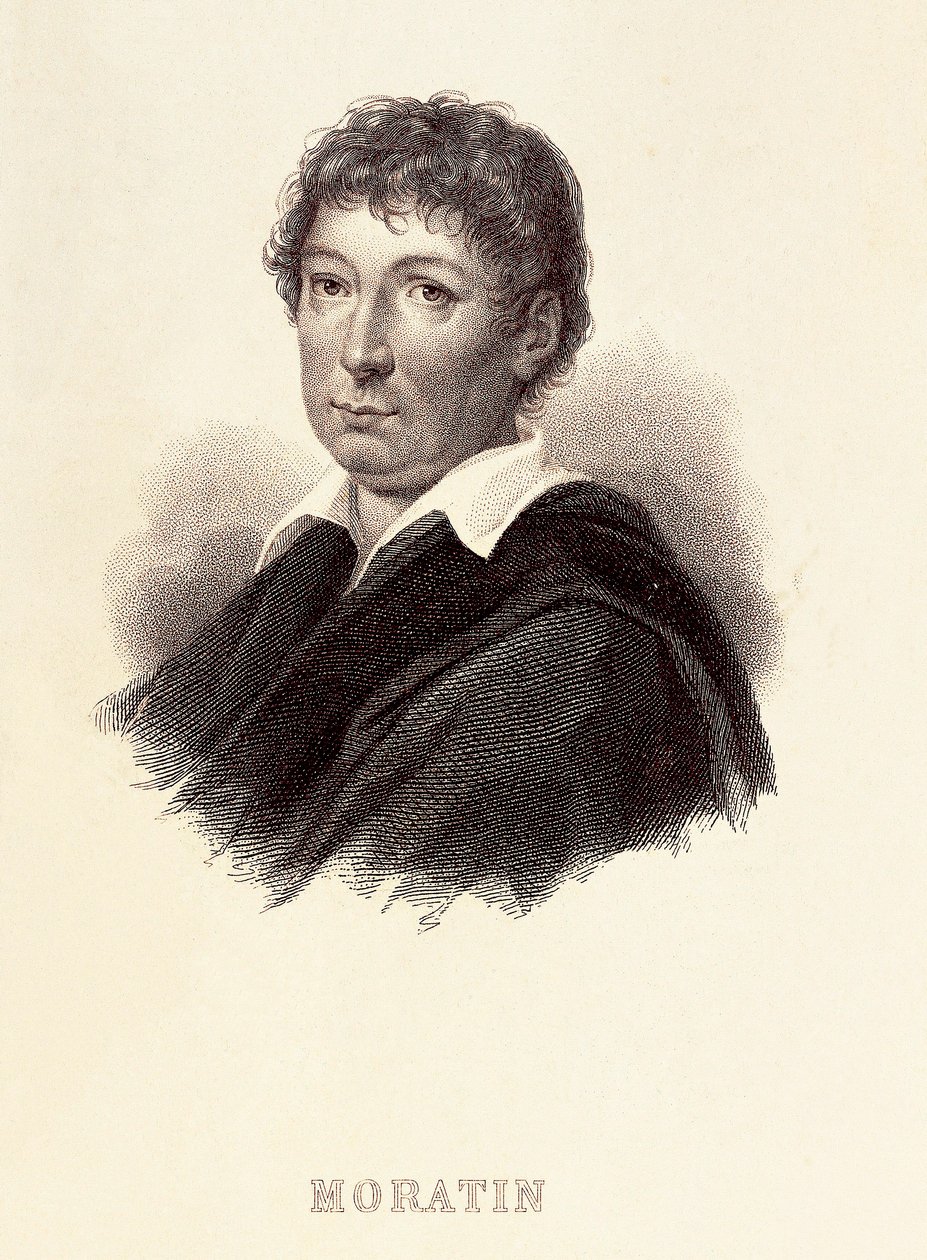 صورة لياندرو فرنانديز دي موراتين (1760-1828) ، كاتب إسباني. نقش القرن التاسع عشر. متحف مدريد الرومانسي. بواسطة المدرسة الاسبانية