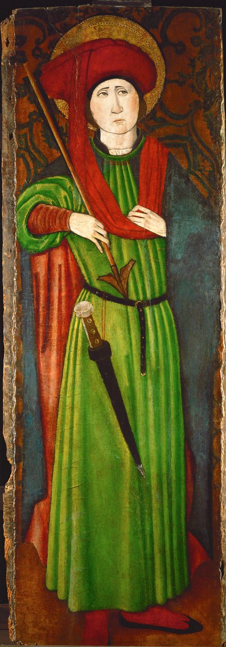 القديس سيباستيان (زيت على خشب) بواسطة المدرسة الاسبانية