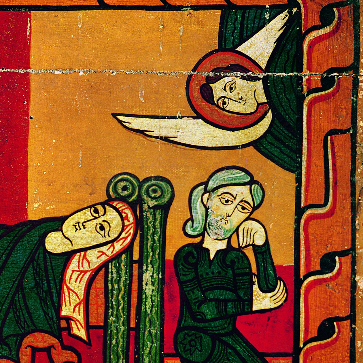 المهد ، لوحة جانبية من المذبح ، الكاتالونية (زيت على لوح خشبي) (تفاصيل 168111) بواسطة المدرسة الاسبانية