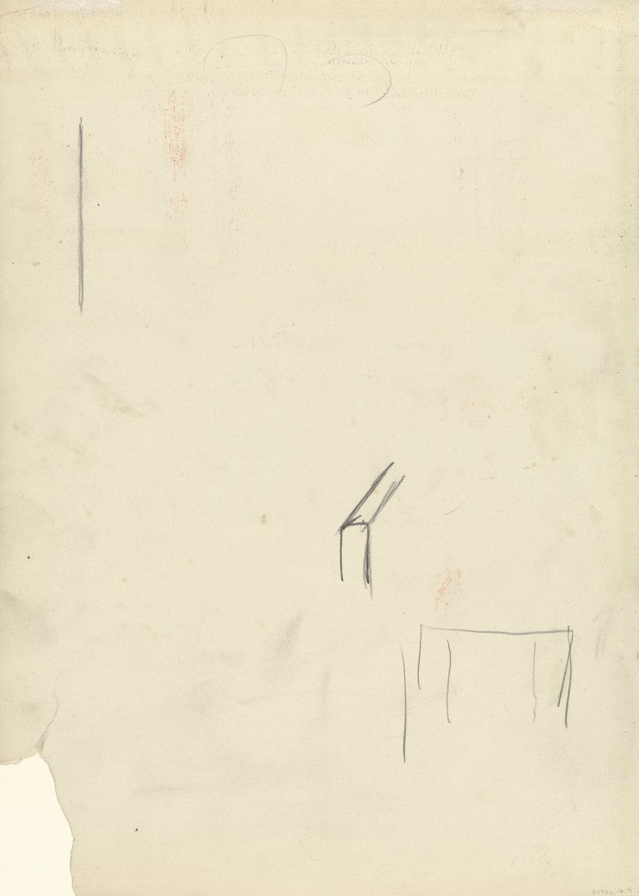 رسم بالقلم الرصاص لكائن غير معروف ، لكهف العجل الذهبي (الجرافيت) (انظر 265067 للتعرف على المستقيم) بواسطة سبنسر فريدريك جور