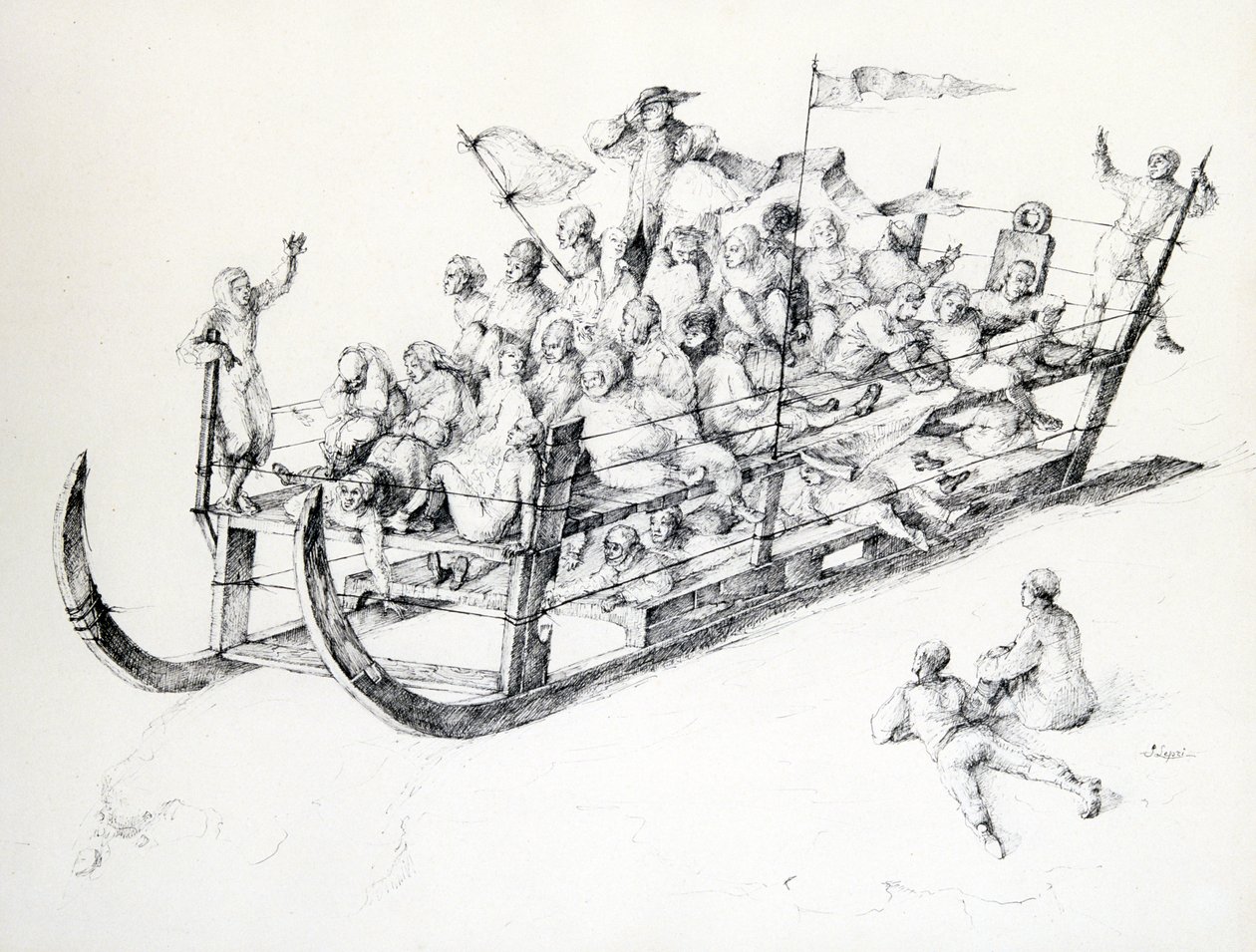 لو ترينو ، c1850-1890 بواسطة ستانيسلاس لبين