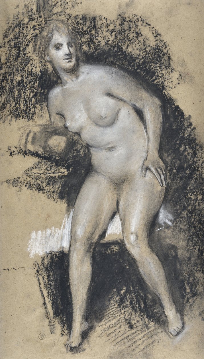 أنثى عارية أكاديمي (رسم) بواسطة Stanislas Torrents y de Amat