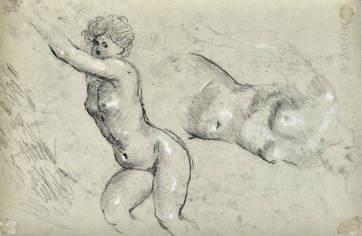 دراسة المرأة (رسم) بواسطة Stanislas Torrents y de Amat