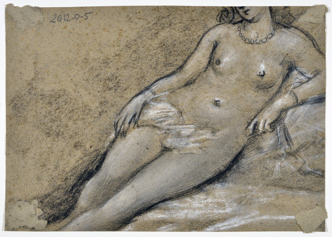 دراسة المرأة (رسم) بواسطة Stanislas Torrents y de Amat