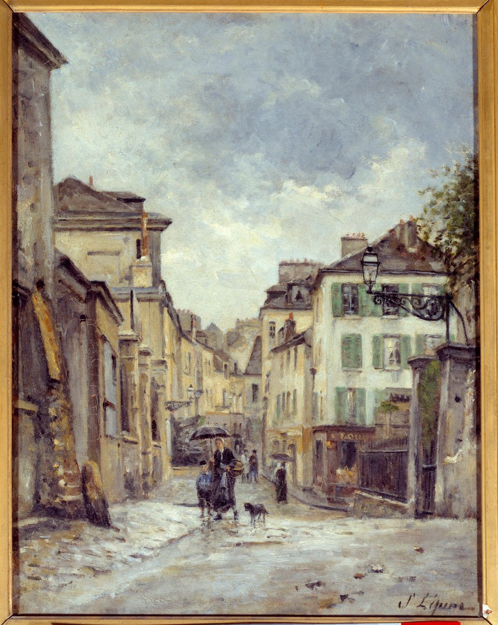 A rue du vieux Montmartre in Paris لوحة رسمها Stanislas Lepine (1835-1892) القرن التاسع عشر Caen ، Musee des Beaux Arts بواسطة ستانيسلاس فيكتور إدوارد لبين