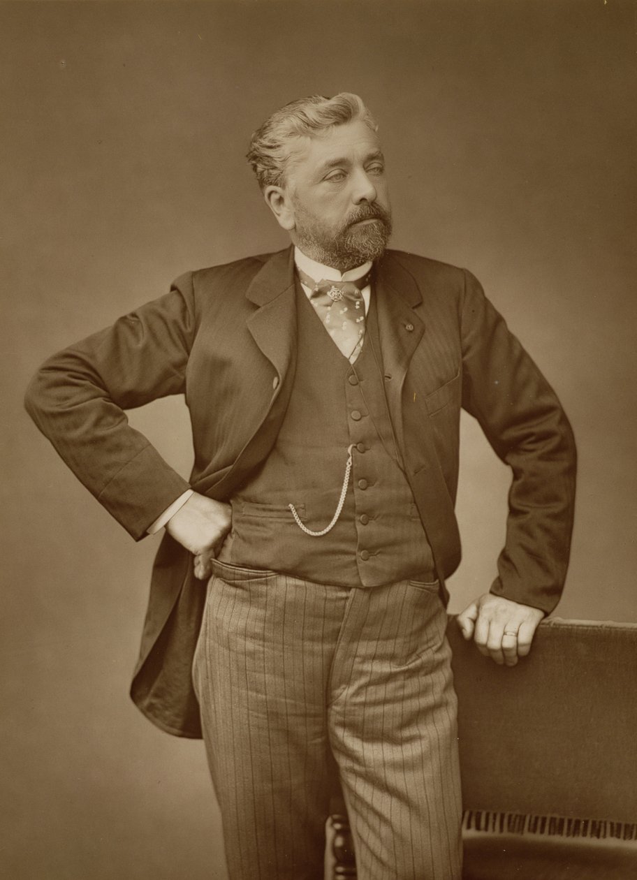 ألكسندر جوستاف إيفل (1832-1923) ، مهندس فرنسي ، صورة شخصية (صورة بني داكن) بواسطة ستانيسلاوس والري