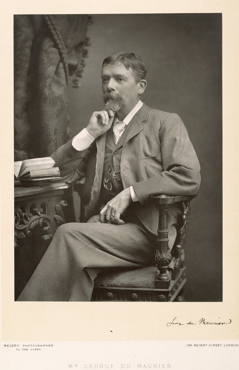 جورج دو مورييه (1834-1896) ، فنان ، رسام كاريكاتير ، روائي ، صورة شخصية بواسطة ستانيسلاوس والري