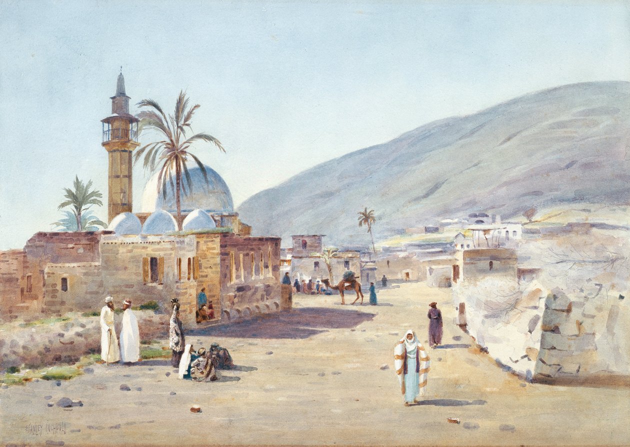 مدينة طبريا ، 1906 (مرحاض على ورق) بواسطة ستانلي ينشبولد