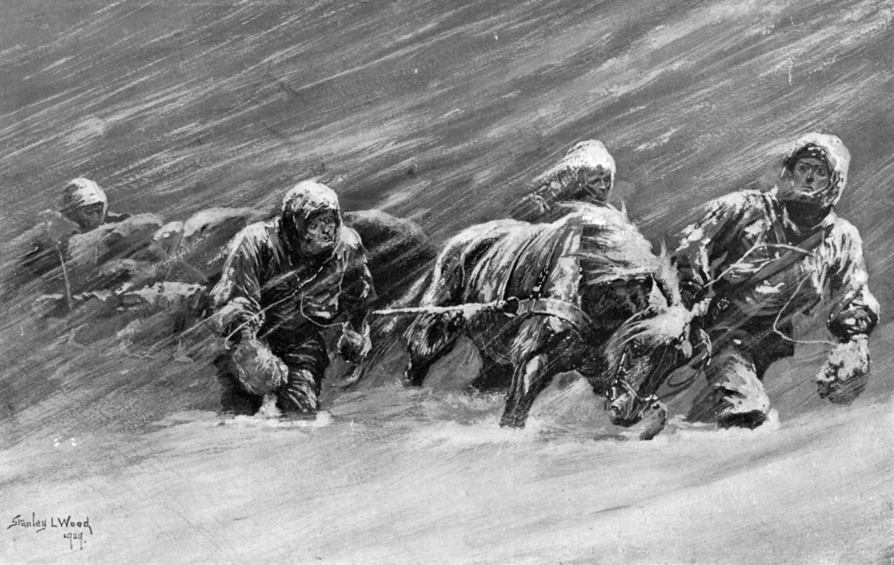 الرحلة خلال العاصفة الثلجية ، 1909 بواسطة ستانلي لام وود