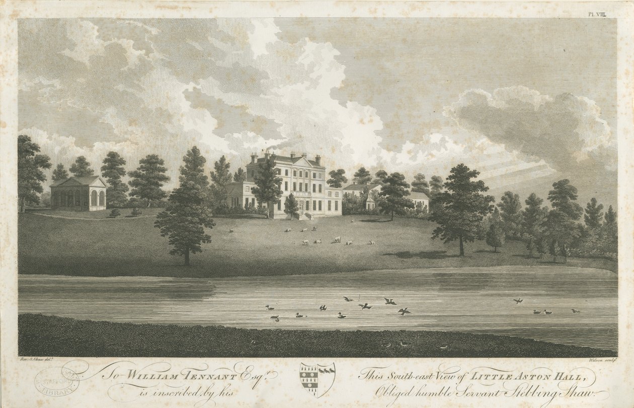 Shenstone - Little Aston Hall: نقش ، بدون تاريخ [1762-1798] (طباعة) بواسطة ستيبينج شو