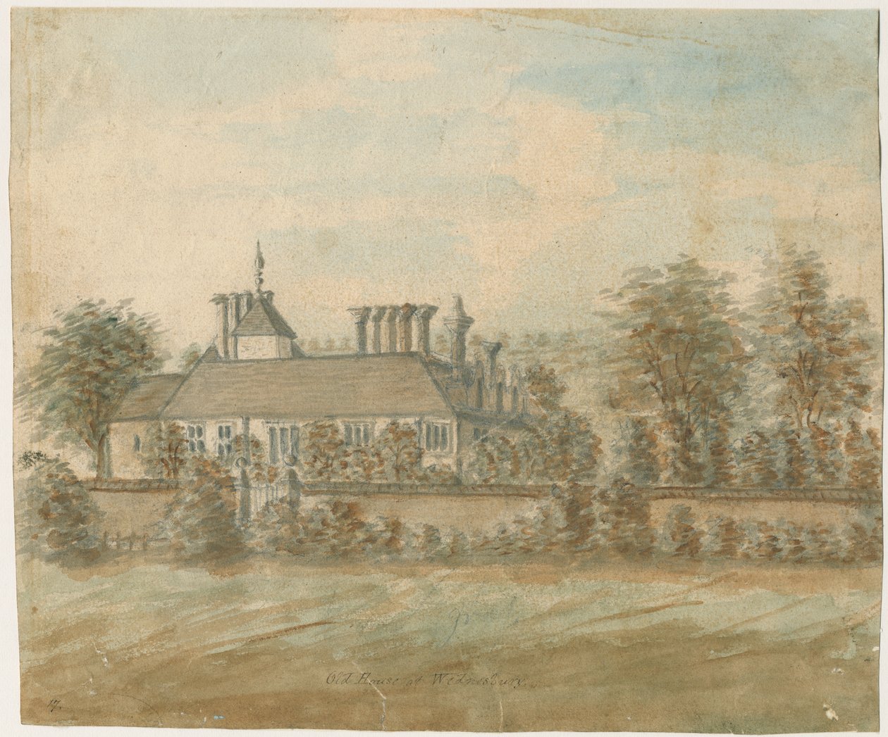 وينزبيري - البيت القديم: الرسم بالألوان المائية ، [1762-1798] بواسطة ستيبينج شو