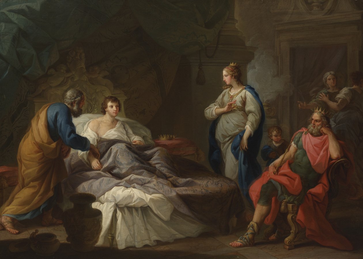 Antiochus التوق إلى Stratonice ، حوالي 1740 (زيت على قماش) بواسطة ستيفانو بوتزي