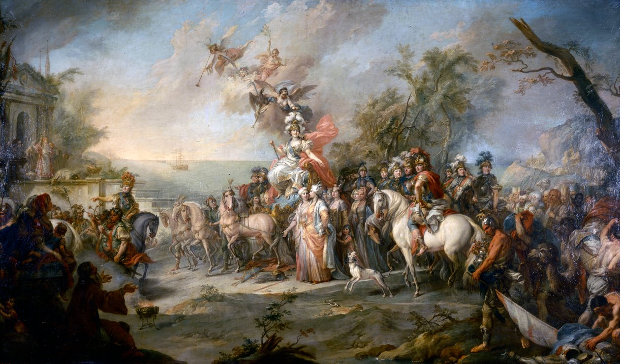 أعلام كاترين عظماء النصر على الأتراك والتتار ، 1772 بواسطة ستيفانو توريلي