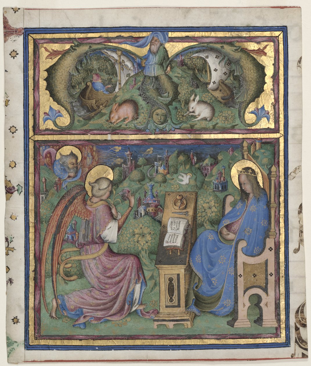 الأولي M [issus est] مستخرج من Antiphonary: البشارة بواسطة ستيفانو دا فيرونا