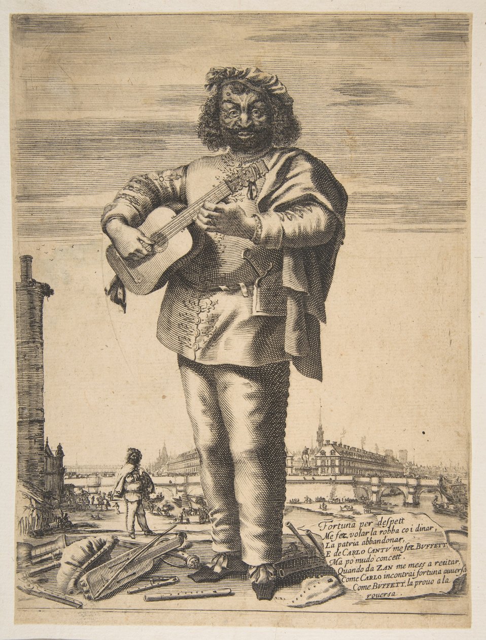 دعا كارلو كانتو بافيتو ، 1646. المؤلفون: ستيفانو ديلا بيلا ، جان كوفي. بواسطة من ستيفانو ديلا بيلا وجان كوفي