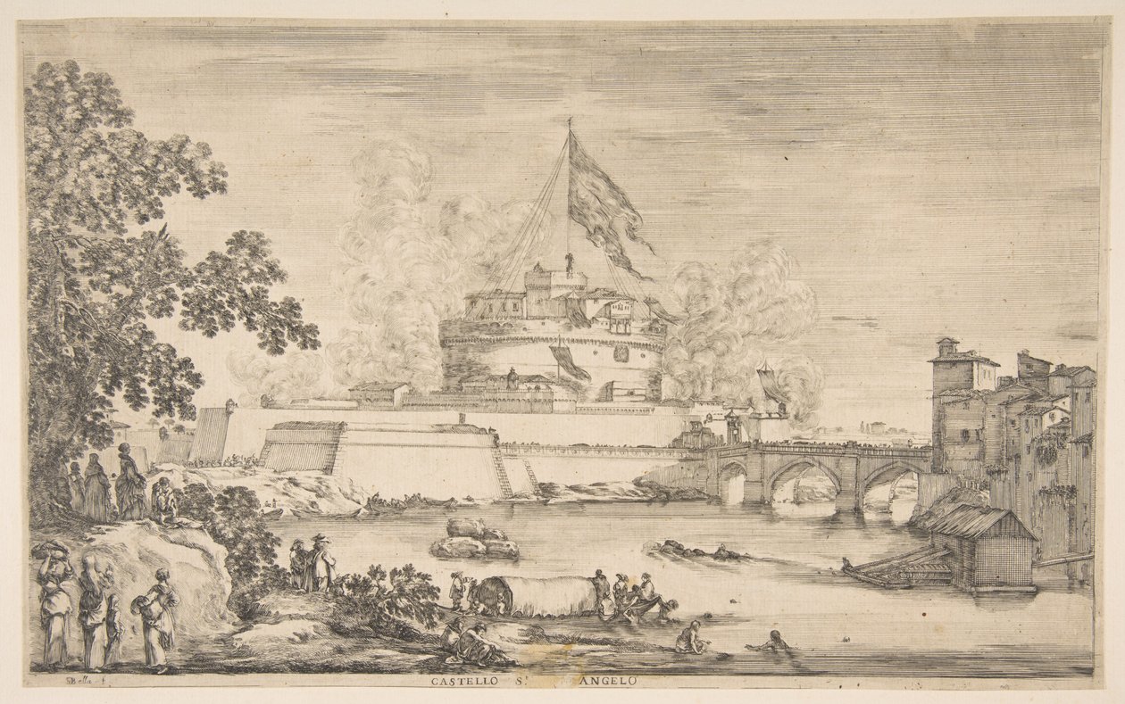 كاسل سانت أنجيلو ، كاليفورنيا. 1634. بواسطة ستيفانو ديلا بيلا