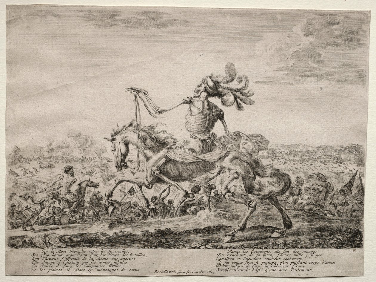 الموت في ساحة المعركة ، 1646-1647. بواسطة ستيفانو ديلا بيلا