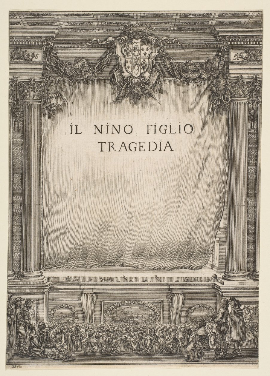 الواجهة الأمامية لـ Il Nino Figlio ، 1655. بواسطة ستيفانو ديلا بيلا
