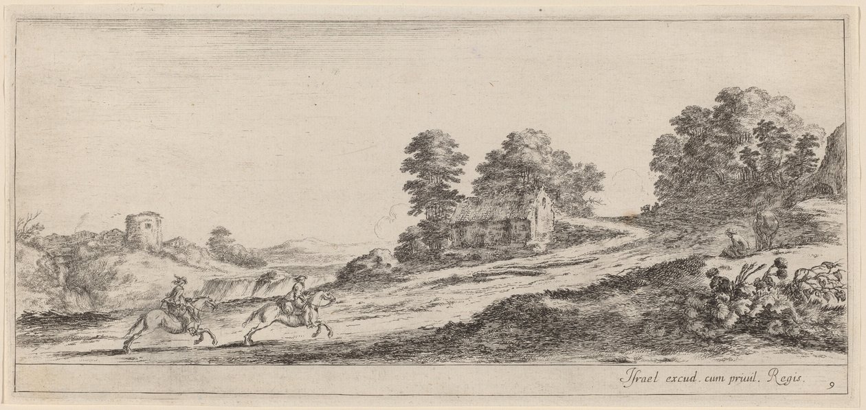 الفرسان الراكضون ، في عام 1647 أو قبله. بواسطة ستيفانو ديلا بيلا