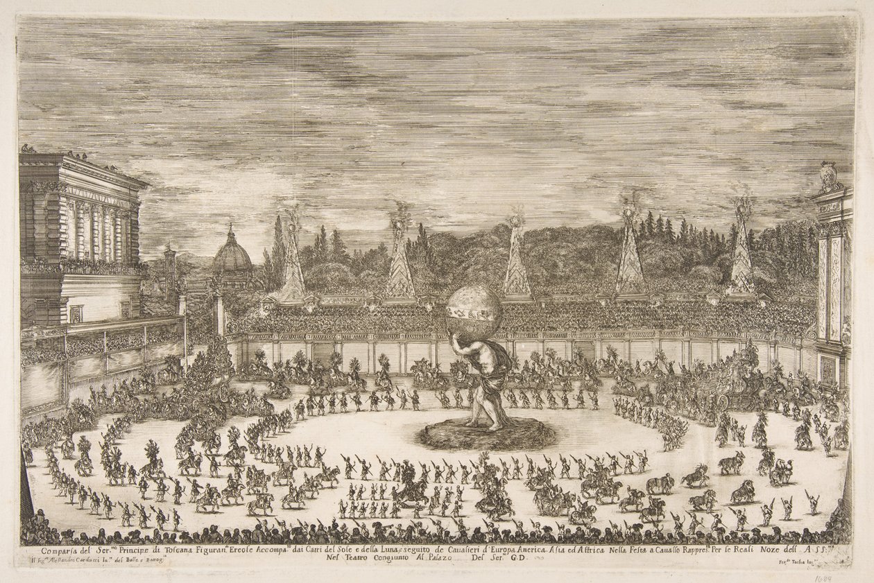 العالم الاحتفال: مدخل Cosimo III de Medici ، 1661. بواسطة ستيفانو ديلا بيلا