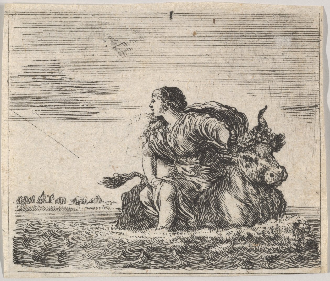 المشتري ويوروبا ، من Game of Mythology Jeu de la Mythologie ، 1644. بواسطة ستيفانو ديلا بيلا