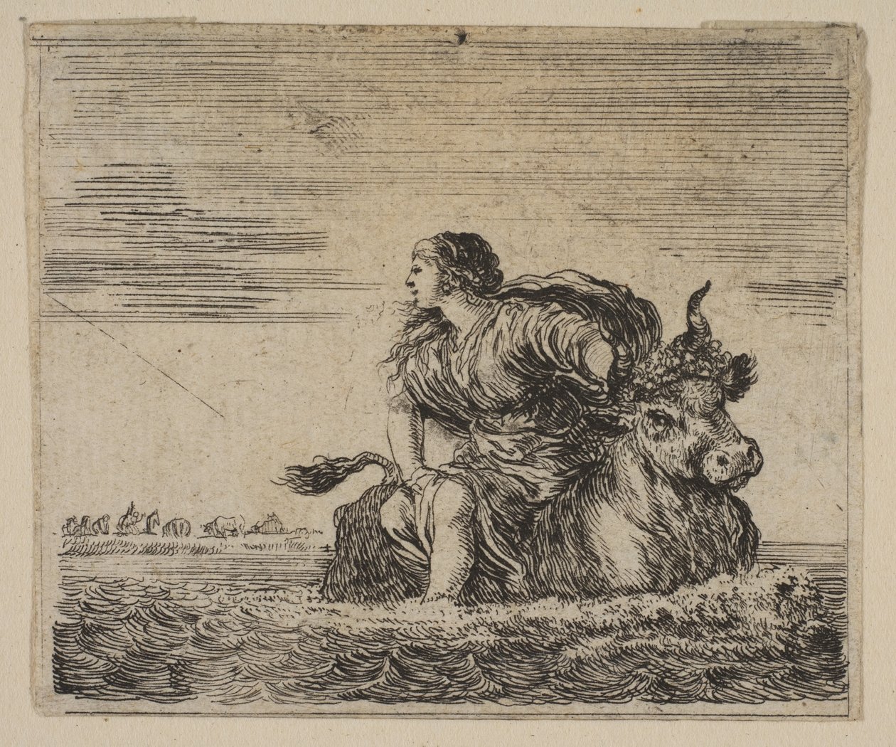 المشتري ويوروبا ، من Game of Mythology Jeu de la Mythologie ، 1644. بواسطة ستيفانو ديلا بيلا