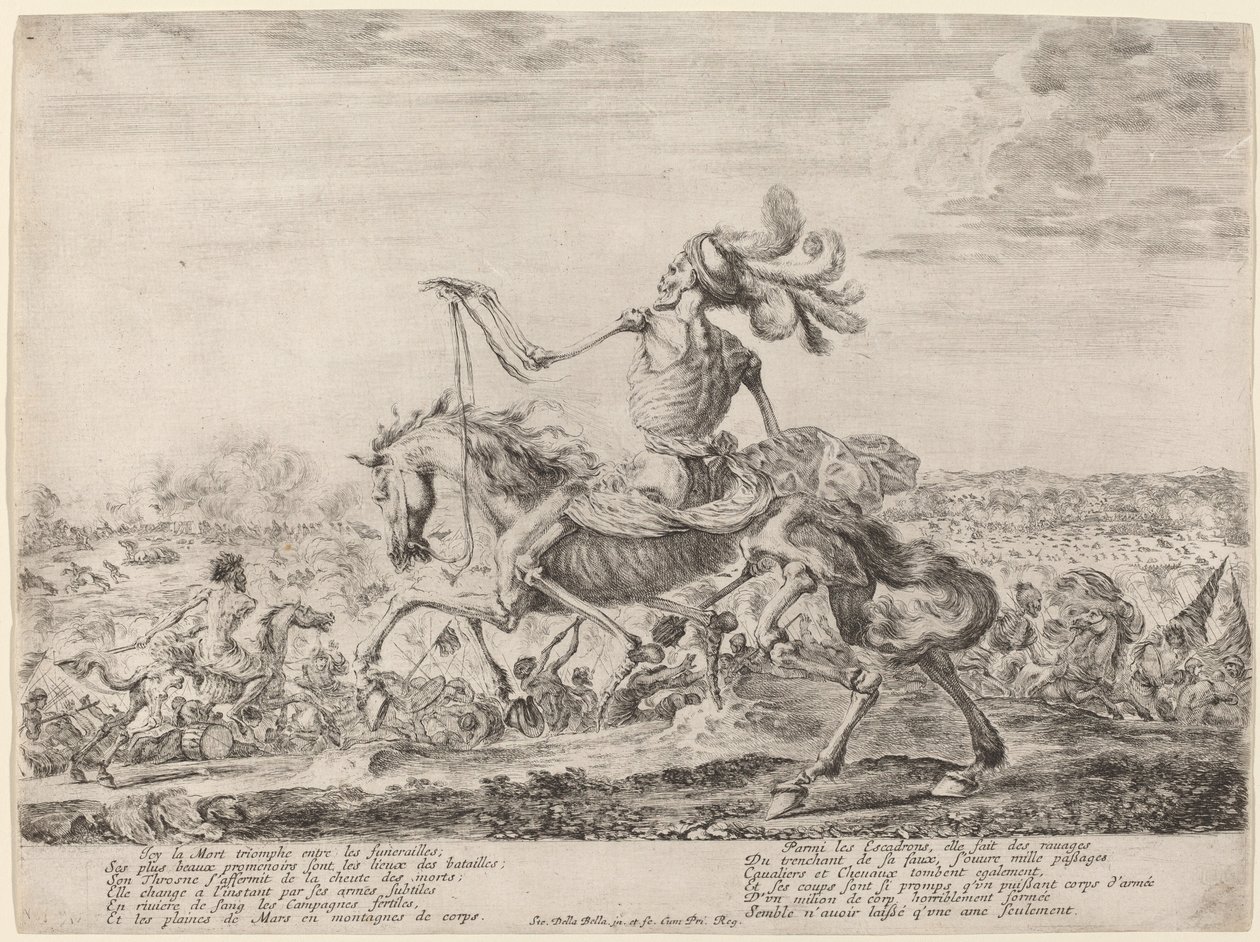 الموت في ساحة المعركة ، 1648. بواسطة ستيفانو ديلا بيلا